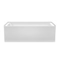 thumbnail image 5 of Wyndham Collection WCBTW16630RMBTRIM 66 x 30 in. Grayley Alcove Bathtub with Right-Hand Drain & Overflow Matte Black Trim, White, 5 of 7