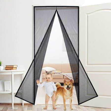 VIVE COMB Magnetic Screen Door, Full Frame Seal. Fits Door Openings up to 36"x82" MAX