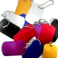 thumbnail image 2 of 12PC Colorful Stamping Blanks Anodized Aluminum Pet ID Tag Engraved Personalized, 2 of 3