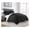Black, variant on 3-Piece All Season Queen Comforter Set Rust Orange, Soft Quilted Down Alernative Duvet Insert with Corner Tabs, Lightweight Microfiber Bedding, 88 x 88 Inches
