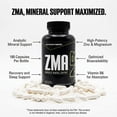 thumbnail image 3 of NutraBio ZMA Vegetable Supplement - Anabolic Mineral Support - 180 Capsules - Recovery, Growth, Sleep - Zinc, Magnesium, and B6 Formula, 3 of 9