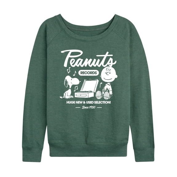 Peanuts - Charlie Brown Records - Women's Lightweight French Terry Long Sleeve Shirt
