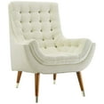thumbnail image 2 of Modway Suggest Tufted Performance Velvet Lounge Chair in Ivory, 2 of 6
