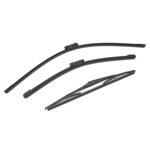 3Pcs Lames d'essuie-glaces avant Remplacement de lame d'insu durable pour Mazda CX‐5 CX–9 CX5 CX9 2017 à 2021