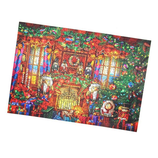 Advancent Rompecabezas de para adultos y niños, rompecabezas irregulares DIY para Navidad, regalo de Acción de Gracias, juguetes educativos para Kits de decoración para fiestas Navidad C--A3 Advancent HA046830-02