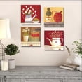 thumbnail image 4 of Farmhouse Kitchen Wall Decor Vintage Red Watering Can and Jug with Flowers Artwork Rustic Country Canvas Art Prints for Dinning Room Kitchen Restaurant Wall Decoration, 4 of 5