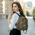 thumbnail image 6 of FORMRS Mini Backpack Purse for Women Travel Daypack Casual Shoulder Bag, Black Flower Pattern, 6 of 7