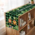 thumbnail image 6 of Table Runners 70 Inches Long Dress Scarves, St. Patrick's Day Farmhouse Coffee/Dining/Kitchen Table Decor, Holiday Table Runner, Cute Gnomes Lucky Shamrocks Green Black Plaid 13x70 Inch, 6 of 9
