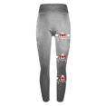 thumbnail image 5 of Jinhomg 2024 Fall Fashion Leggings for Women Cute Maple Leaf Printed Patriotic Yoga Pants High Waist Stretch Leggings Casual Athletic Jogger Pants Dark Gray S, 5 of 6
