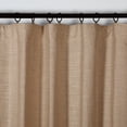 thumbnail image 3 of TWOPAGES Natural Linen Room Darkening Curtain 4 in 1 Header, Walnut 50Wx108L Kyla Collection ( 1 Panel ), 3 of 8