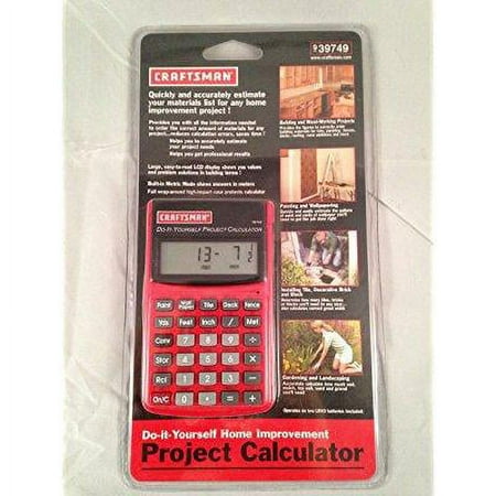craftsman do it yourself project calculator