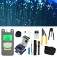 thumbnail image 4 of Fiber Optic Kit, Optical Fiber Cleaver 7 Wavelengths Support 2.5mm Interface Tungsten Steel Blade 15 Pcs Set 3 In 1 Fixture  For Railway, 4 of 8