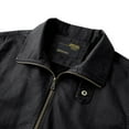 thumbnail image 5 of BVnarty Men's Cotton Bomber Jacket Lightweight Zipper Up Windbreaker Outdoor Baseball Flight Jacket with Pockets (Black,L), 5 of 7