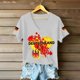 thumbnail image 4 of Women's Germany Football Graphic T-Shirt, V-Neck Casual Letter Print T-Shirt, Fashion Short Sleeve Graphic Tee, Summer Daily Lightweight Tops for Soccer Tournament 2026 White Size: S, 4 of 4