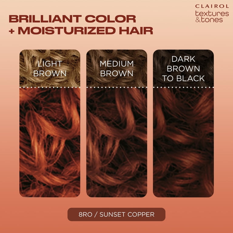 3 pack) Clairol Textures & Tones Hair Dye Ammonia-Free Permanent