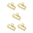 thumbnail image 3 of maskred Fashion Claw Clips Large Simple Style Handy Simple Style Sturdy Exquisite Accessories Barrettes for Women Gold/Rectangle 5Set, 3 of 6