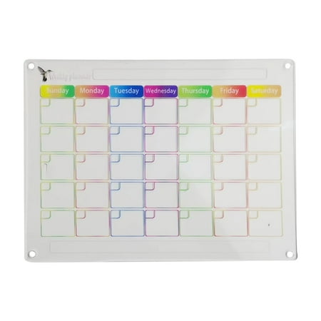 

Wovilon Acrylic Dry And Wet Wiping Board Writing Board Refrigerator Magnetic Weekly And Monthly Calendar Note Board Message Board Cabinet Hardware