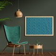 thumbnail image 2 of Ocean Wall Art with Frame, Underwater Cartoon of Sharks Fishes and Scuba Diver in Sea Sports Cartoon, Printed Fabric Poster for Bathroom Living Room, 35" x 23", Grey and Petrol Blue, by Ambesonne, 2 of 2