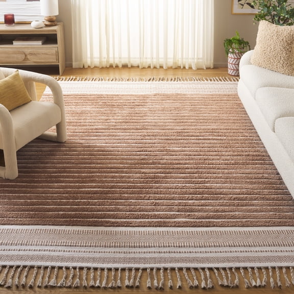 Safavieh Cotton Kilim Giffard Striped Area Rug, Natural/Beige, 4' x 6'