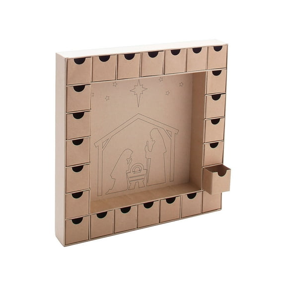 DIY Nativity Advent Countdown, Craft Kits, Christmas, 1 Pieces