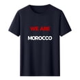thumbnail image 2 of Gamivast "We Are Morocco" Graphic T-Shirt for Women Soccer Fan Apparel Casual Short Sleeve Crew Neck Tee Soft Lightweight Summer Sports Everyday Comfortable Top Navy XXL, 2 of 5