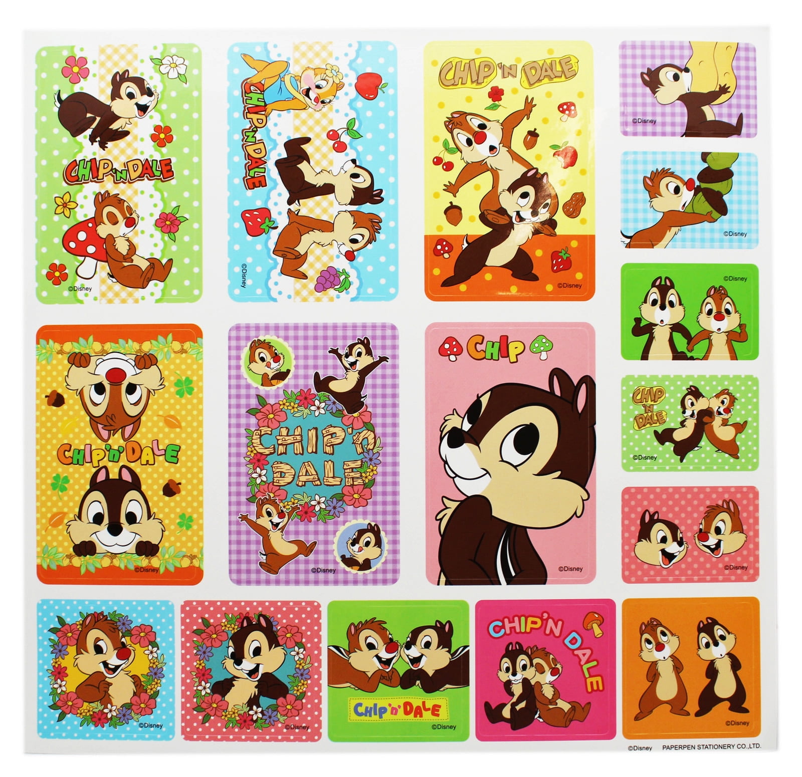 Disney's Chip 'n Dale Better Together Assorted Sticker Collection (16 ...