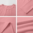 thumbnail image 6 of Comdrip Thermal Tops for Women, Long Sleeve Shirt for Women Light Fleece Tops Spring 2025 Crew Neck Casual Basic T Shirts Thermal Long Sleeve Women Pink 3XL, 6 of 7