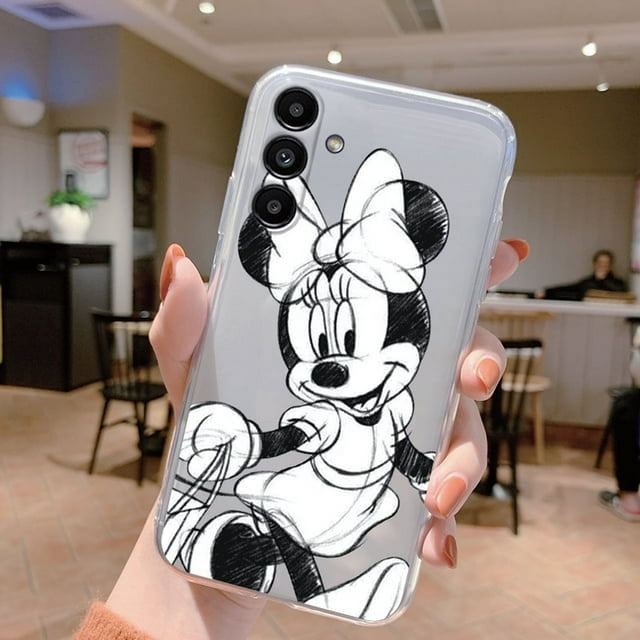 For Samsung Galaxy A15 4G 5G Phone Case Mickey Minnie Mouse Anime Soft TPU Transparent Capa For Samsung A 15 Protective Cover