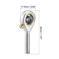 thumbnail image 2 of Unique Bargains 3/16-inch Bore #10-32 Male Thread Right Hand Rod End Bearing, 2 of 6