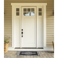 thumbnail image 2 of DII Rubber Doormats Collection All Weather, 18x30", Silver Welcome Scroll, 2 of 2