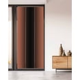 thumbnail image 2 of Window Privacy Film, Burnt Orange Black Ombre UV Sun Blocking Window Tint Film Heat Control One Way Blackout Window Film, Modern Abstract Gradient Color Art Non Adhesive Static Cling 35.4x78.7 In, 2 of 7