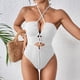 thumbnail image 1 of Trajes de baño de una pieza para mujer Traje de baño de color sólido para mujer Bikini femenino con traje de baño sin tirantes traje de baño para mujer, 1 of 6