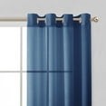 thumbnail image 3 of Dainty Home Malibu Textured Semi-Sheer Linen Look Grommet Top Curtain Set Of 4, 54" x 84" each (Covers Two Windows), 3 of 10