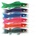 thumbnail image 2 of Colorful Carp Windsock Flag 6Pcs Japanese Carp Windsock for Home Yard Garden 40cm, 2 of 8