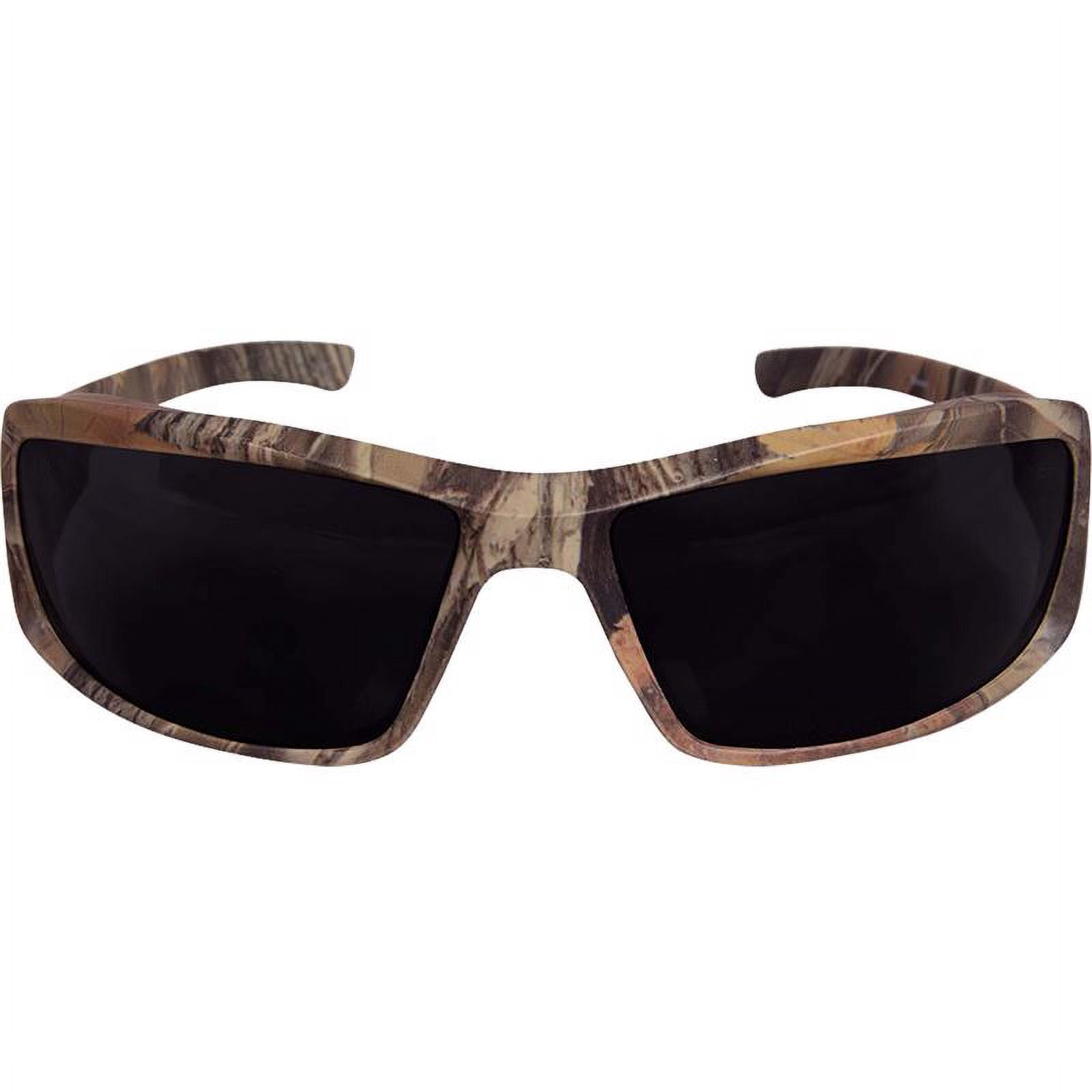 Edge Eyewear Brazeau Safety Glasses Smoke Lens Camouflage Frame 1 pc.