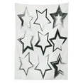 thumbnail image 3 of Ambesonne Black and White Tablecloth Rectangular Table Cover, Grunge Art Design, 60"x84", Charcoal Grey, 3 of 4