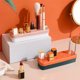 thumbnail image 4 of Toystoory Caja de almacenamiento de lápices labiales, soporte cosmético de rejilla múltiple de plástico, cepillo de brillo de labios para Almacenamiento y organización del hogar Amarillo naranja, 4 of 6