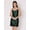 Green, variant on DressBerry Women's Solid Mini Dress Sleeveless High Rise Cowl Neck Fine Lycra Chain Straps Body Fit One Piece