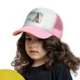 thumbnail image 3 of PAYOHTO Kids Christmas Gnome Tomte Snow Baseball Hat Back Adjustable Mesh Breathable Hats Pink Trucker Cap Outdoor Fishing Sun Caps for Boys or Girls ages 4-10, 3 of 9