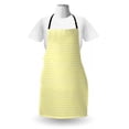 thumbnail image 3 of Geometric Apron, Modern and Simple Pattern with Abstract of Squares and Direction Pointers, Unisex Kitchen Bib with Adjustable Neck for Cooking Gardening, Adult Size, Yellow and White, by Ambesonne, 3 of 4