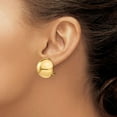 thumbnail image 3 of Primal Gold 14 Karat Yellow Gold Omega Clip 20mm Half Ball Non-pierced Earrings, 3 of 4