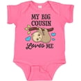thumbnail image 3 of Inktastic My Big Cousin Loves Me with Sloth and Hearts Boys or Girls Baby Bodysuit, 3 of 5