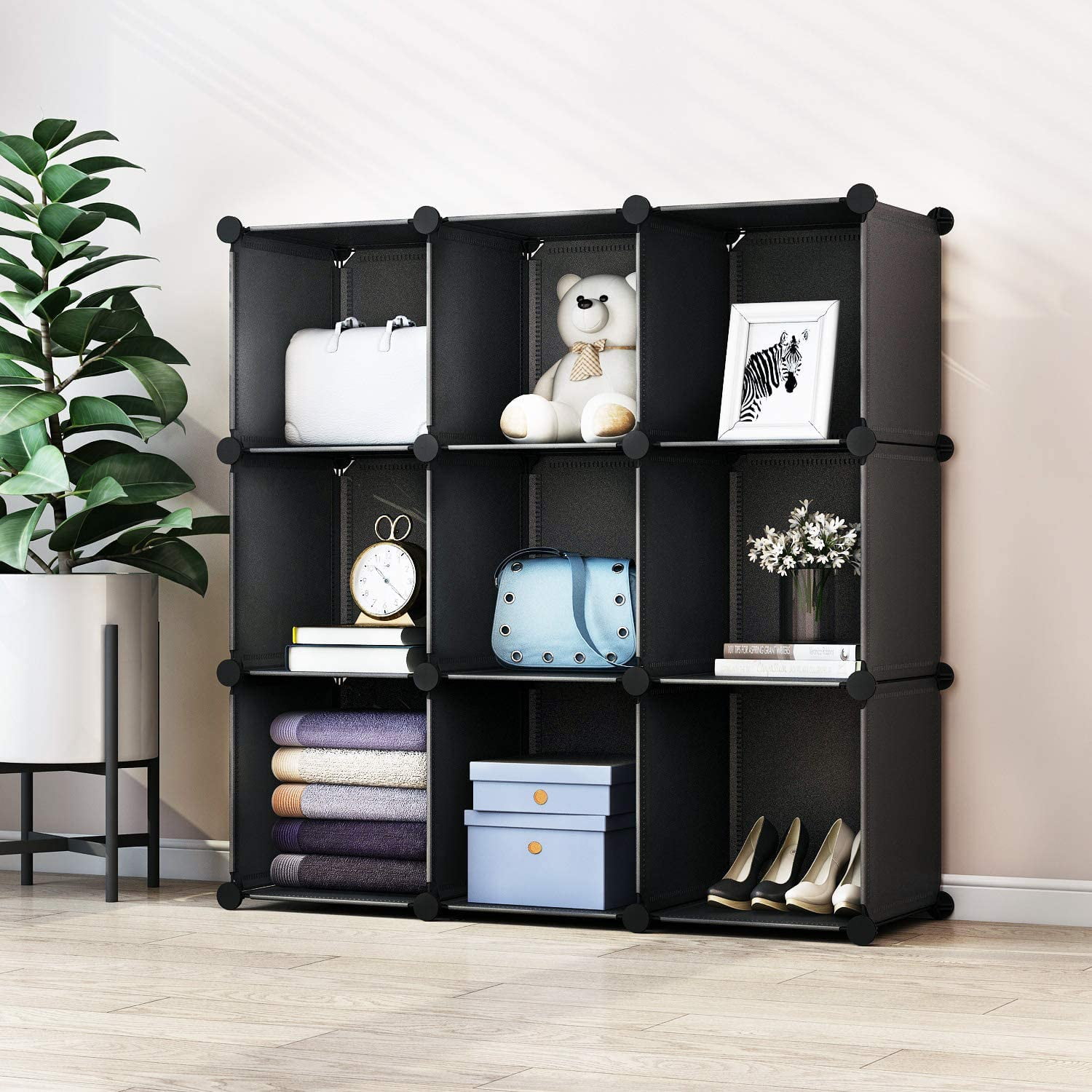 Details about   Steel Tube 8 Cube Cabinet Bookcase Storage Shelf DIY Bookshelf Rack Organizer 
