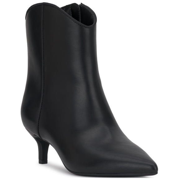 On 34th Aatira Tulip Booties Black Smooth 5M