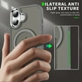 thumbnail image 4 of for iPhone 16 Case, [Compatible with Magsafe] Built-in Invisible Kickstand, Anti-Slip Military Grade Shockproof Protective Magnetic Phone Case For iPhone 16,Gray, 4 of 9