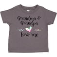 thumbnail image 3 of Inktastic Grandma and Grandpa Love Me Heart Grandchild Boys or Girls Toddler T-Shirt, 3 of 5
