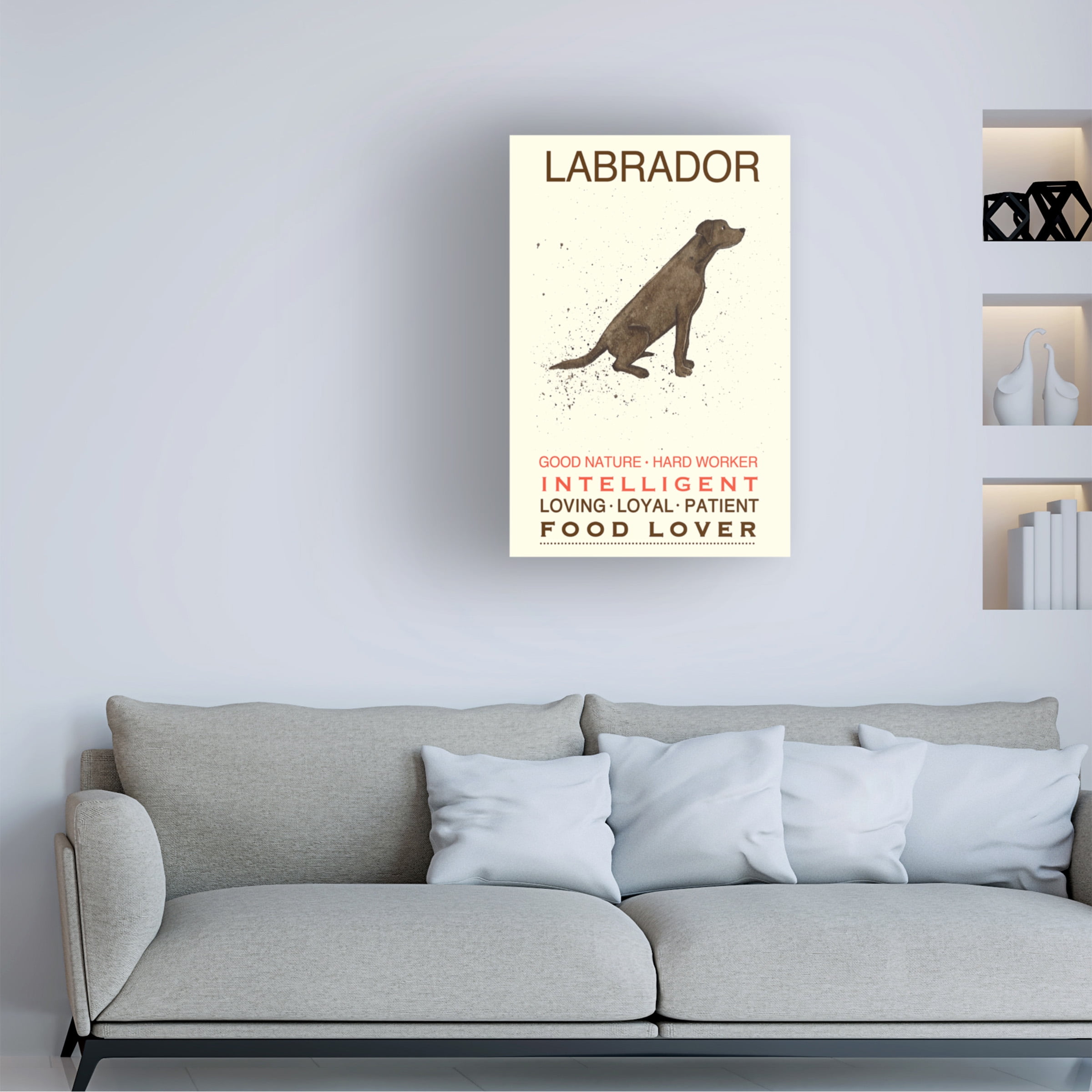 Michelle Campbell 'Labrador Print' Canvas Art