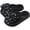 Black, variant on Women's Polka Dot Bow Flip Flops, Cute Thick Sole Cloud Slides, Non-Slip Summer Sandals, Black/White
