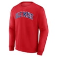 thumbnail image 2 of Men's Red Ole Miss Rebels Short Name Fleece Pullover Sweatshirt, 2 of 3