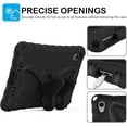 thumbnail image 4 of KOMI Kids Case for iPad Mini 6th Generation 2021 8.3-inch - Screen Protector Included - Butterfly Kickstand - Child Friendly EVA Foam Shockproof Cover Case with Shoulder Strap, Black, 4 of 5